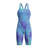 Combinaison de compétition femme Speedo Fastskin Hyperspark Openback Kneeskin