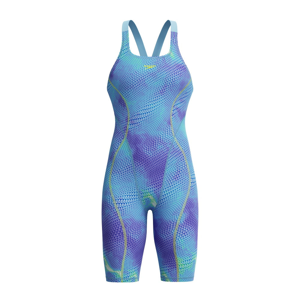 Combinaison de compétition femme Speedo Fastskin Hyperspark Openback Kneeskin