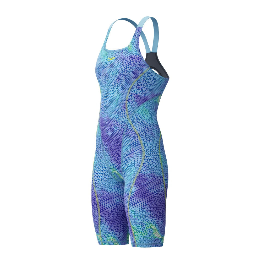 Combinaison de compétition femme Speedo Fastskin Hyperspark Openback Kneeskin