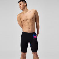 Speedo Jammer - PLACEMENT PRINTED ENDURANCE+ - Men's Swimwear - ELECTRO STATIC / BLACK