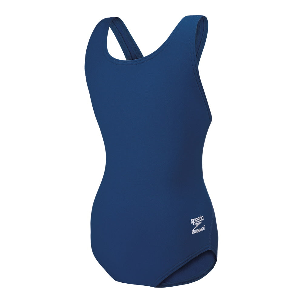 Club Aquatique Charlesbourg - Speedo Solid Super Pro Back Endurance+ JUNIOR - Maillot d’entraînement pour filles - Marine (412)