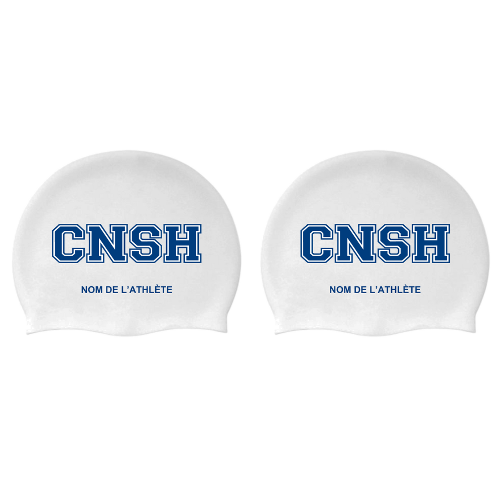 CNSH - Custom silicone bathing caps - White