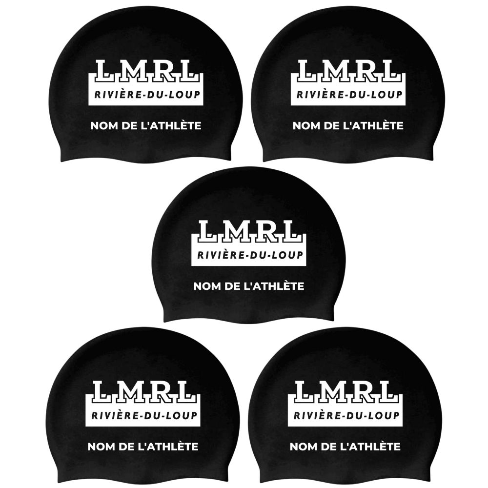 LMRL - Casques de bain en silicone personnalisés - Noir