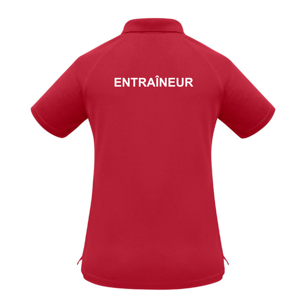 CNHR - Polo pour entraîneur - Féminin - Rouge