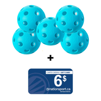Set of 5 indoor pickleball balls + free gift certificate - X-26