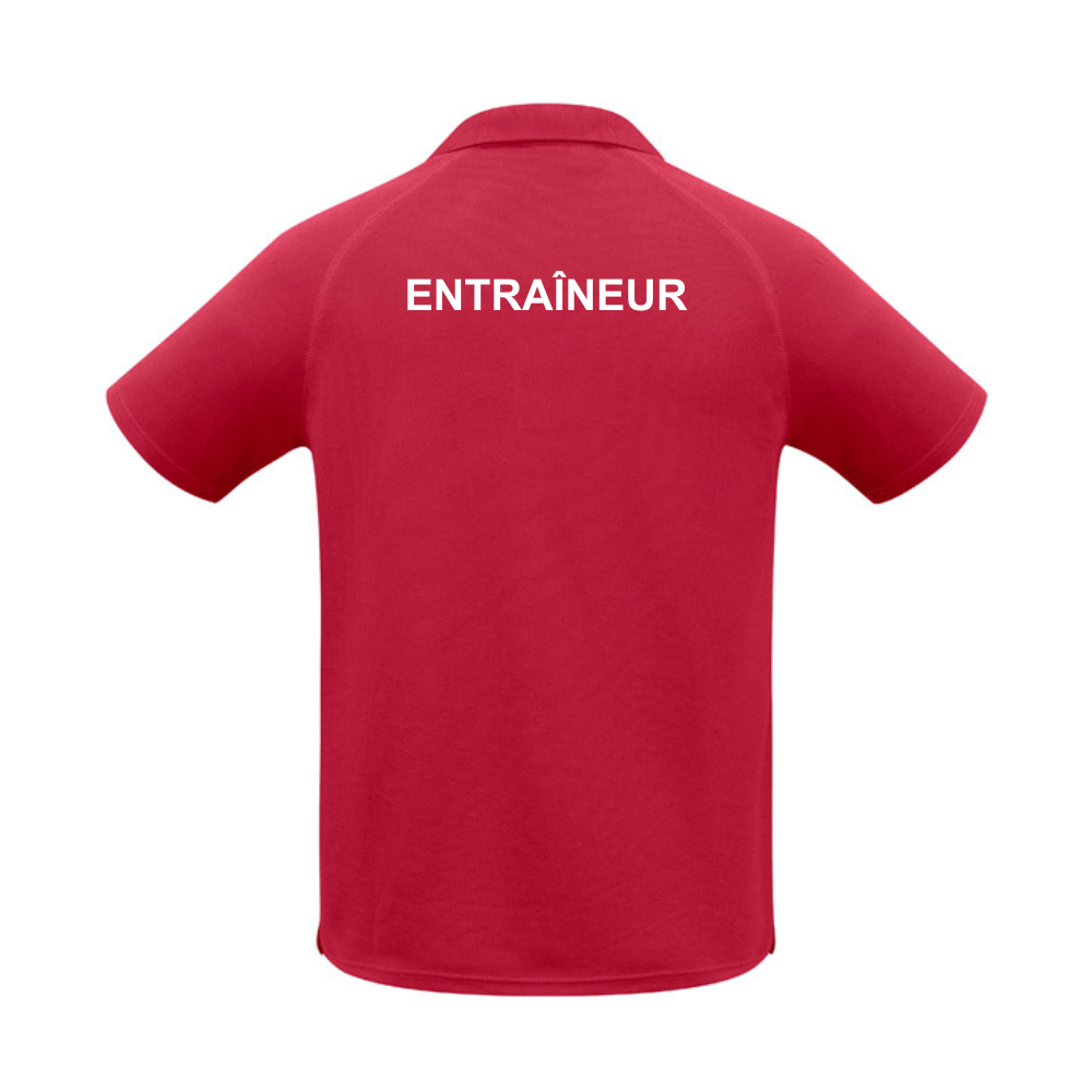 CNHR - Polo pour entraîneur - Masculin - Rouge