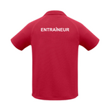 CNHR - Polo pour entraîneur - Masculin - Rouge