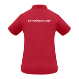 CNHR - Polo pour entraîneur-chef - Féminin - Rouge