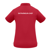 CNHR - Polo pour entraîneur-chef - Féminin - Rouge