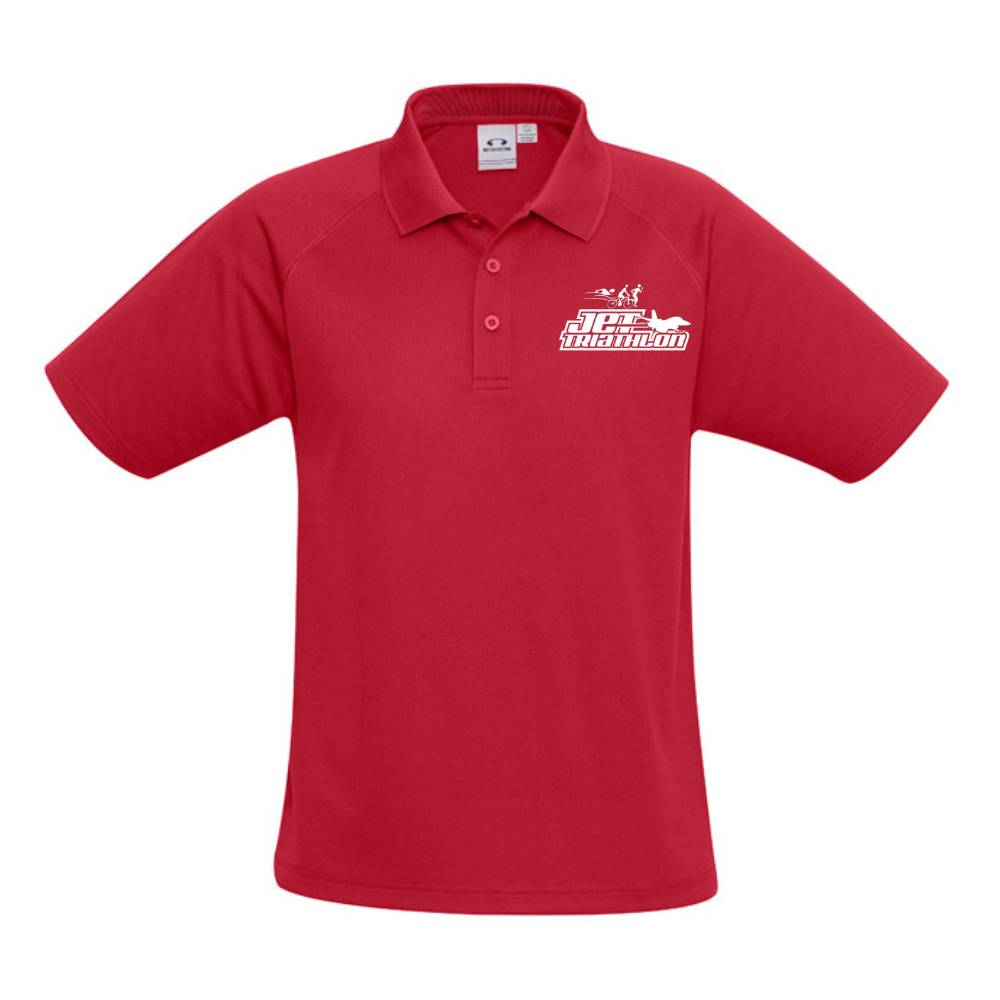 Triathlon-Joliette - Polo - Masculin - Entraîneur - Minis-jet - Rouge