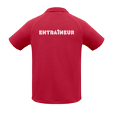 Triathlon-Joliette - Polo - Masculin - Entraîneur - Minis-jet - Rouge