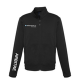 Referee - Sporty jacket with zipper - Regular fit - Black - Version with REFEREE identification