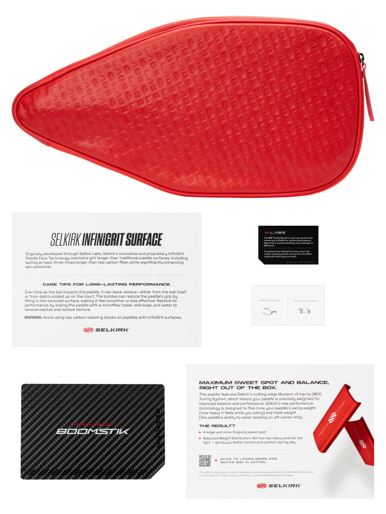 Selkirk LABS PROJECT BOOMSTIK - Elongated - Pickleball Paddle