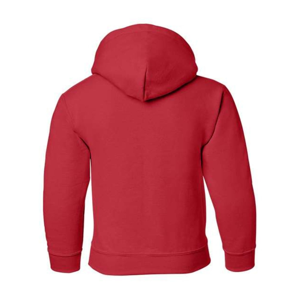 Rouge et Or Badminton - Chandail molleton à capuchon (Kangourou/Hoodie) - Juvénile - Rouge
