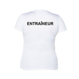 Short-sleeved technical sweater - Women - White