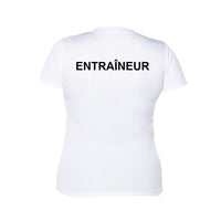 Short-sleeved technical sweater - Women - White