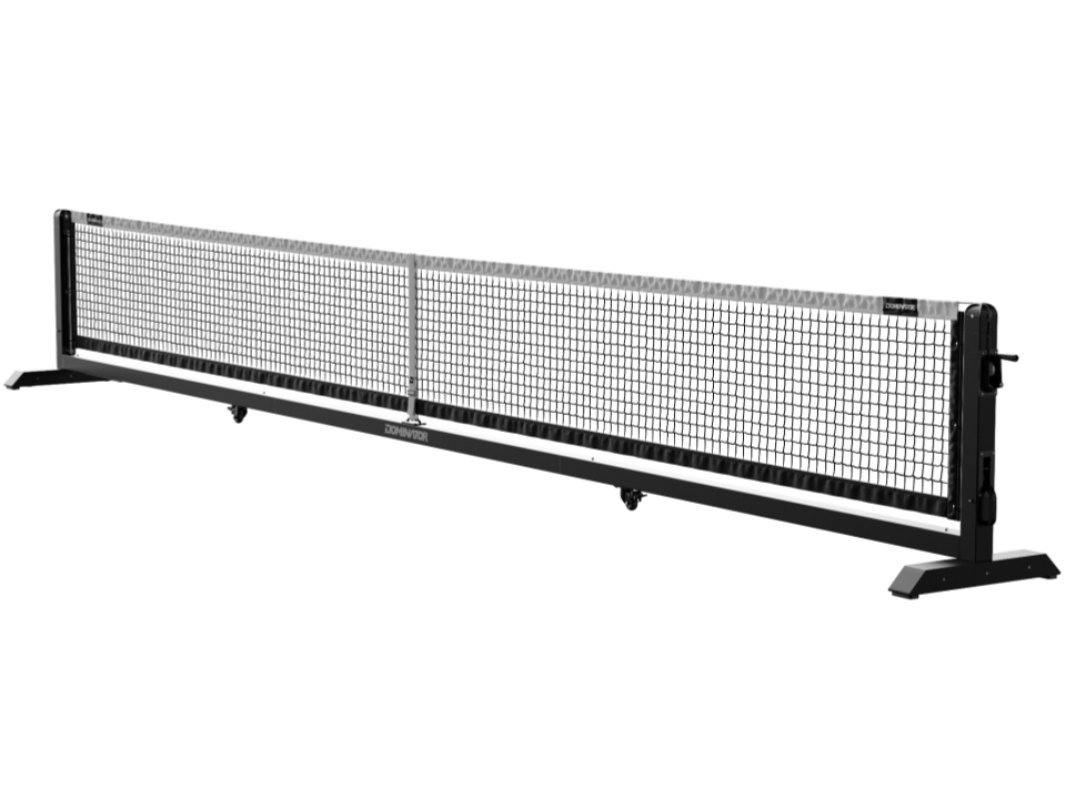 Dominator MAX PRO PORTABLE NET – Filet de pickleball portatif extérieur sur roulettes - Noir