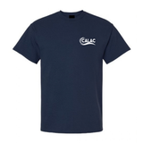 Short-sleeved cotton sweater - Men's - Navy