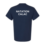 Short-sleeved cotton sweater - Men's - Navy