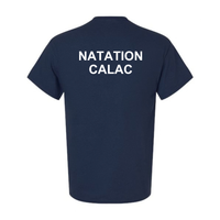 Short-sleeved cotton sweater - Men's - Navy