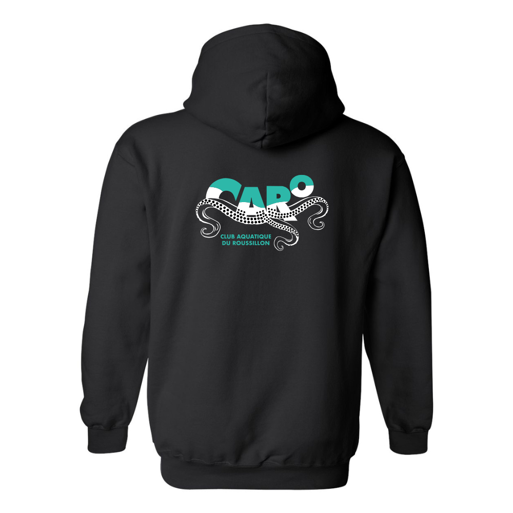 CARO - SPORTS-ÉTUDES - Chandail molleton à capuchon (Kangourou/Hoodie) - Adulte - Noir