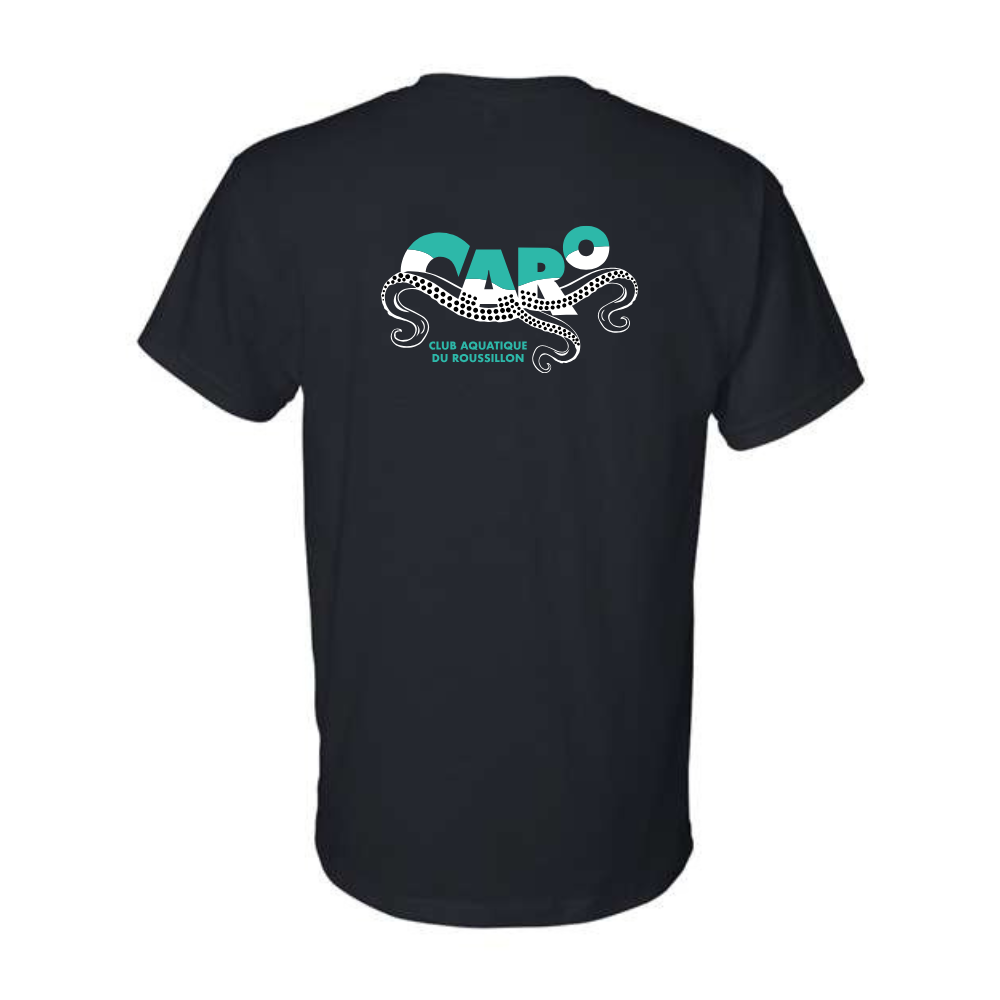 CARO - SPORTS-ÉTUDES - Chandail à manches courtes dryblend - Adulte - Noir