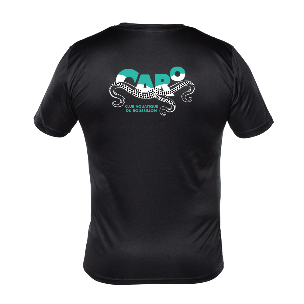 CARO - SPORTS-ÉTUDES - Chandail technique à manches courtes - Homme - Noir