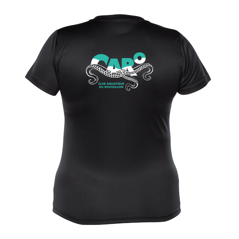 CARO - SPORTS-ÉTUDES - Chandail technique à manches courtes - Féminin - Noir