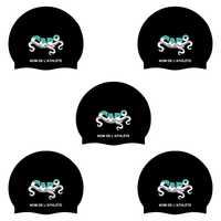 CARO - Custom Silicone Swim Caps - Black