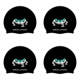 CARO - Custom Silicone Swim Caps - Black