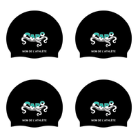 CARO - Custom Silicone Swim Caps - Black