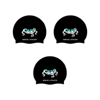 CARO - Custom Silicone Swim Caps - Black