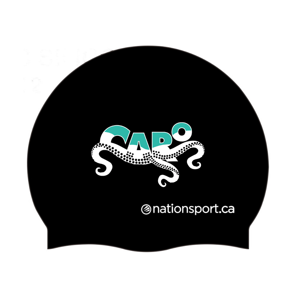 CARO - Casque de bain en latex - Noir