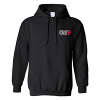 CASI - Chandail molleton à capuchon (Kangourou/Hoodie) - Petit logo - Adulte - Noir