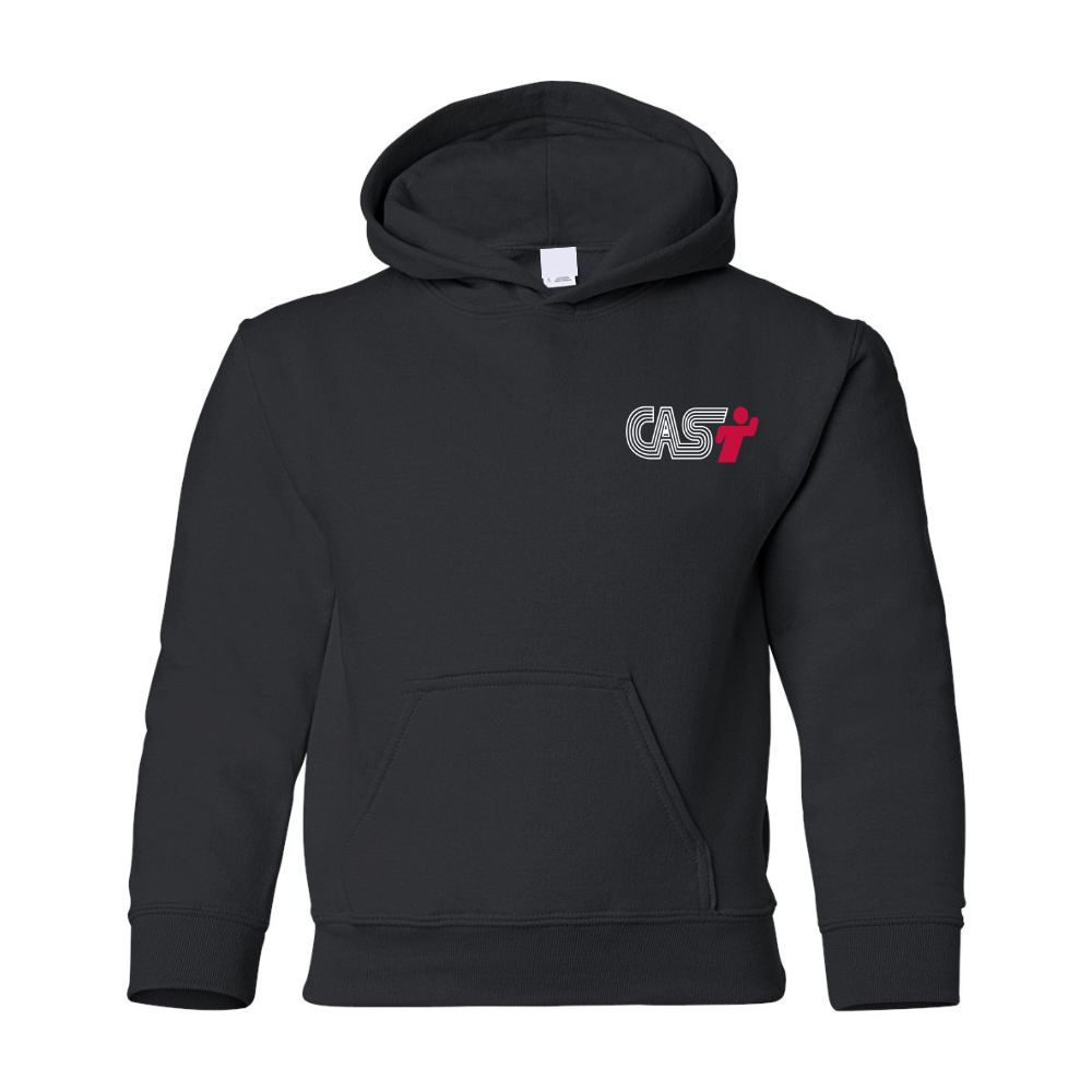 Fleece hooded sweater (Kangaroo/Hoodie) - Juvenile - Black