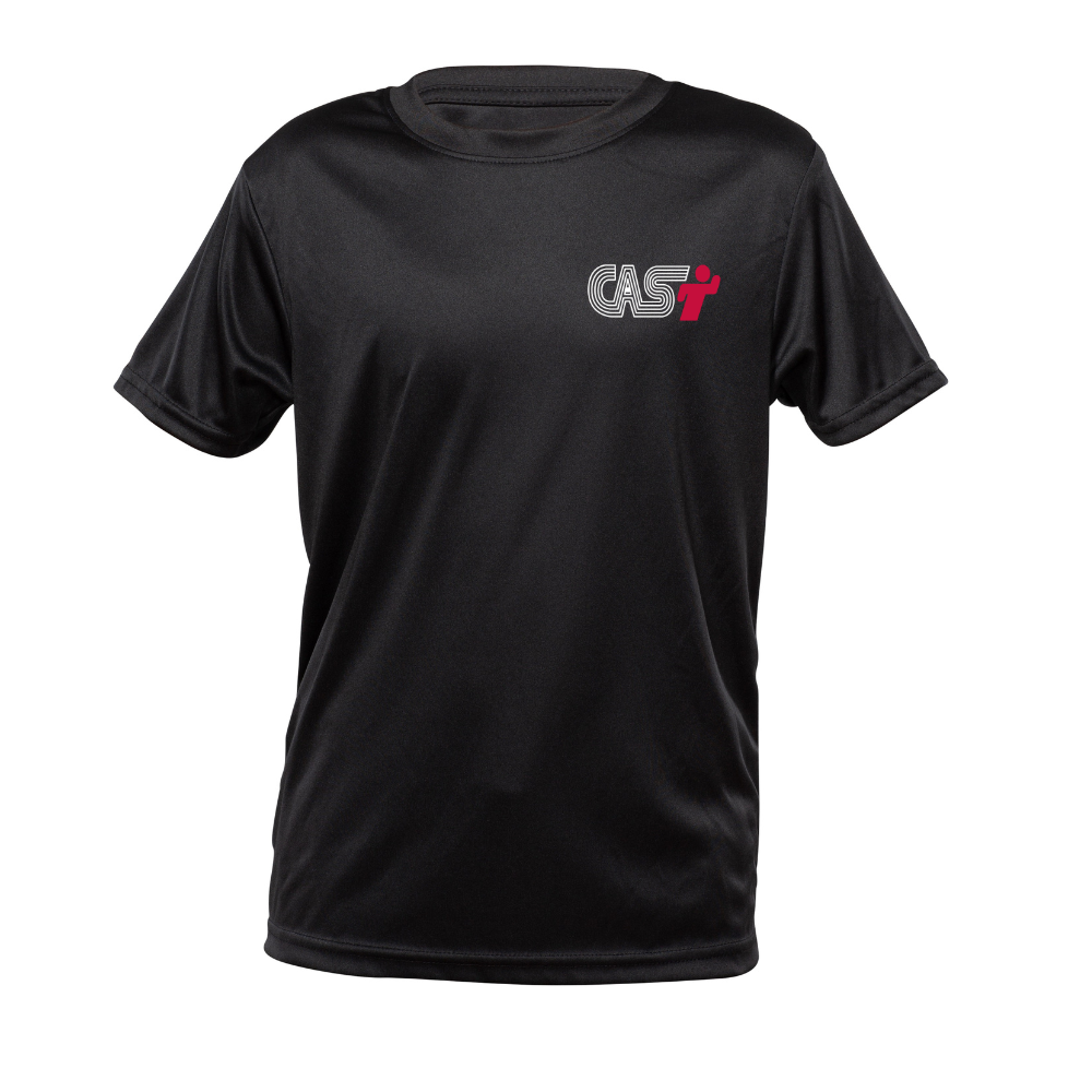 Short-sleeved technical sweater - Child - Black