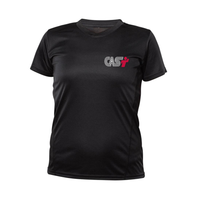 Short-sleeved technical sweater - Women - Black