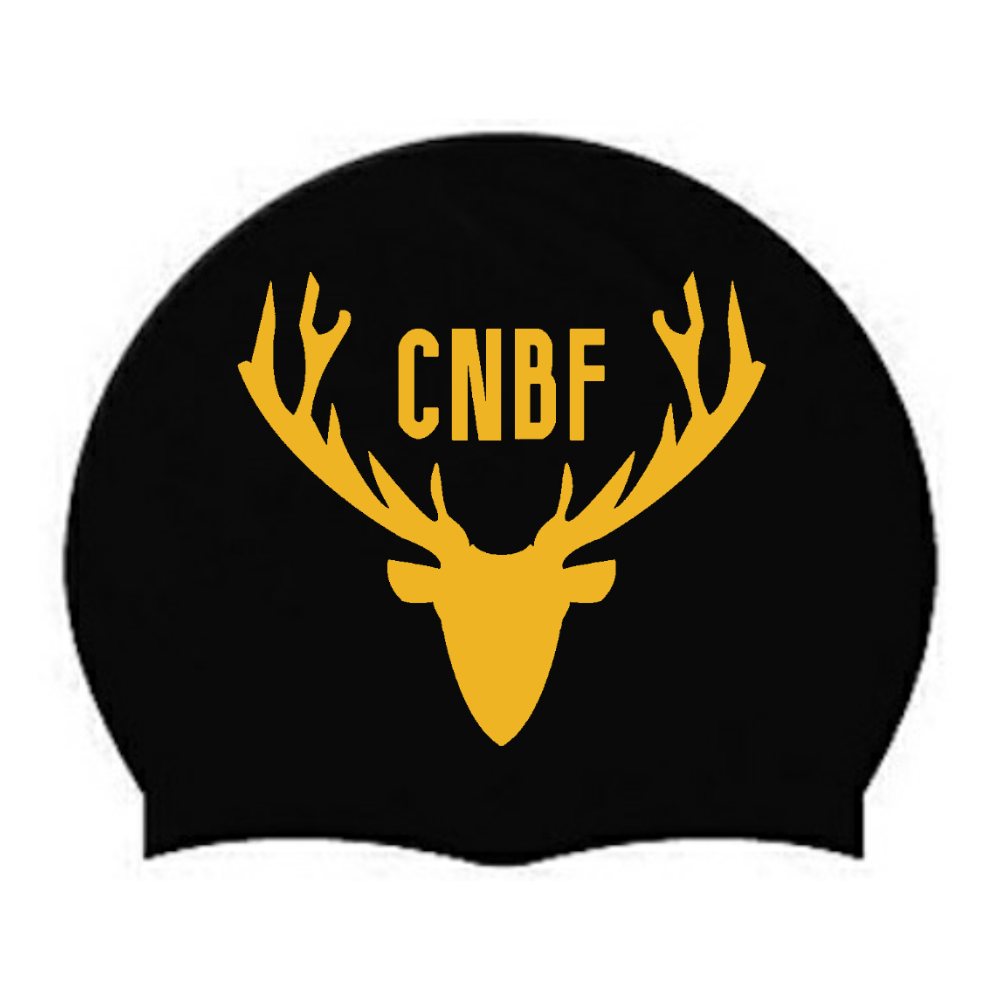 CNBF - Casques de bain en silicone personnalisés - Noir