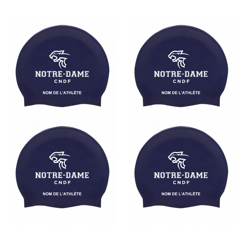 CNDF - Custom Silicone Swim Caps - Navy