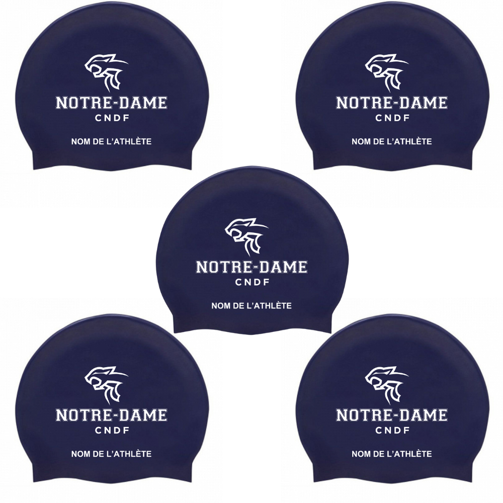 CNDF - Custom Silicone Swim Caps - Navy