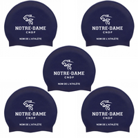 CNDF - Custom Silicone Swim Caps - Navy