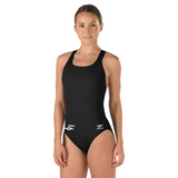 CNHR - Speedo Solid Super Pro Back Endurance+ - Maillot d’entraînement pour femmes - Noir