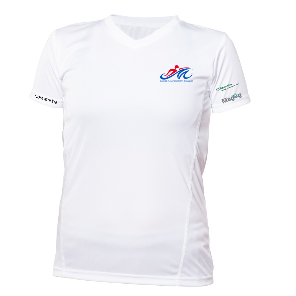 Short Sleeve Sweater - Women - White - CN Memphrémagog