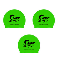 CNSF - Casques de bain en silicone personnalisés - Vert néon