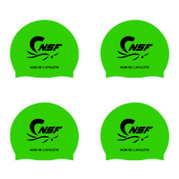 CNSF - Casques de bain en silicone personnalisés - Vert néon