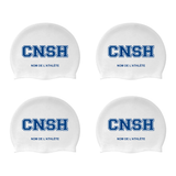 CNSH - Casques de bain en silicone pour cheveux longs - PERSONNALISÉS - Blanc