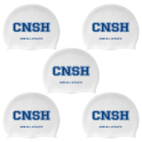 CNSH - Casques de bain en silicone pour cheveux longs - PERSONNALISÉS - Blanc