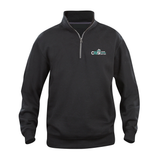 CNSI - Coton ouaté à Demi-Zip Unisexe - SUPPORTEUR - SWIM CREW - Noir
