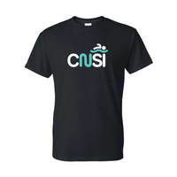 CNSI - Chandail à manches courtes dryblend - Adulte - SUPPORTEUR - SWIM CREW - Noir