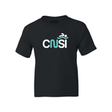 CNSI - Chandail à manches courtes dryblend - Juvénile - SUPPORTEUR - SWIM CREW - Noir